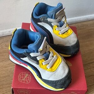 Puma City Rider Kids Sneakers - Blue, Yellow, Black Accents